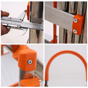Échelle zigzag pliable en forme d'aile à usage domestique avec étendoir pour l'escalade facile à installer et à ranger - Product Image 5