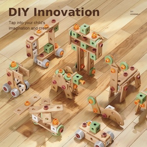 Bộ đồ chơi mô phỏng sửa chữa giáo dục trẻ em, lắp ráp, khoan, vặn vít, bộ ốc vít, lắp ráp khối xây dựng - Product Image 4