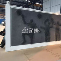Moetry Extra Size Human Clone Box Interactive Pin Board Plastic 3D Pin Art Screen for Entertainment Center