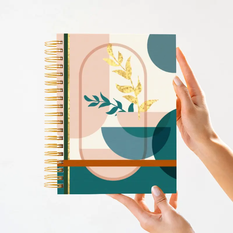 Wholesale Most Salable Hardcover Dairy Office Stationery A5 Custom Spiral Notebook Printing