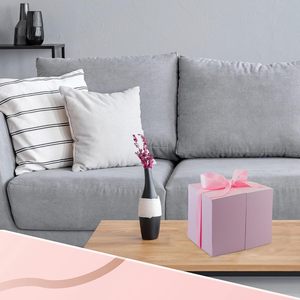 Caja de Regalo Rosa con Corazón Abierto y Flores Preservadas de GLAMOUR BOUTIQUE, Regalo Floral para el Día de San Valentín, Decoración Interior y Exterior - Product Image 1