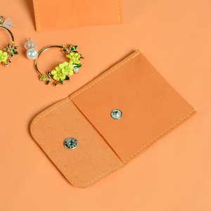 Custom Logo Made Small Luxury Square Portable Multifunction Snap Microfiber Jewelry Pouch <b>Bag</b> - Product Image 6