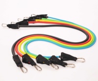 Bandes de résistance avec ancre de porte, poignées, sac de transport, sangles pour cheville, pour l'entraînement de résistance, thérapie physique et exercices à domicile