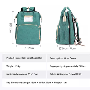 Custom Oxford Large Waterproof Fashion Zipper Portable Eco-Friendly Foldable Baby <strong>Crib</strong> for Newborn Baby Nest - Product Image 3