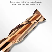 HRC55 초경 엔드밀 D1-10mm 2날 밀링 커터 절삭 공구 CNC 가공 코팅 플랫 엔드밀