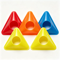 Disques de marquage triangulaires à bouche ronde LXY-004, ballons de football, ballons de basket et divers obstacles d'entraînement