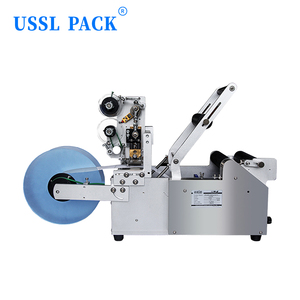 Sistema de Etiquetado de Botellas Redondas de Escritorio LM-50T para Etiquetado Circular de Botellas de Agua de Plástico y Vidrio, Máquina Etiquetadora Semiautomática - Product Image 2