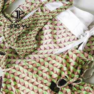 Fabricante OEM de bikinis, traje de baño personalizado con impresión a doble cara, bikini reciclable de moda para mujer - Product Image 2