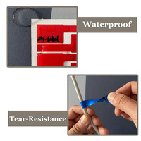 Impression personnalisée, impression UV, étiquettes de câbles en PVC auto-laminées, autocollantes, imperméables, taille personnalisée, finition brillante/mate
