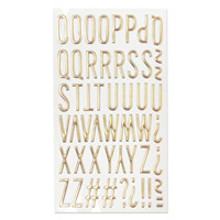 Autocollants en lettres 3D décoratifs de haute qualité, dorés, à effet bulle, estampage à chaud, autocollants en métal auto-adhésifs, alphabet en relief pour enfants