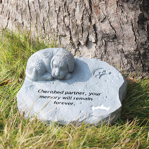 Eco-Friendly Pet Monument Memorial Stone Sculpture <strong>Graves</strong> Garden Decor Animal Style Resin Tombstone <strong>Ornaments</strong> <strong>for</strong> Dog Cat Memory - Product Image 1