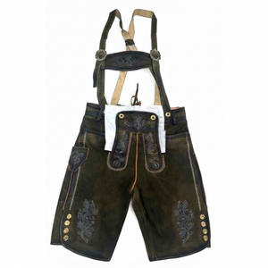 SWB-79 court de bavarois en cuir de vachette brodé personnalisé de haute qualité pour les festivals allemands Performance Wear - Product Image 1