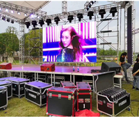 Écran mural vidéo LED couleur haute fréquence P3.91 personnalisé étanche Mobile pour la location en extérieur IP65 pour l'animation d'orientation