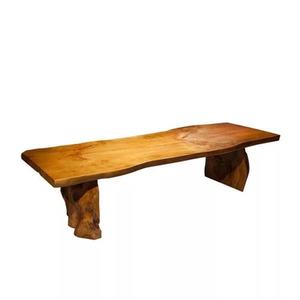 Solid Wood Slab Tea <b>Table</b> <b>Set</b> Living Room New Chinese Style Handmade Office Tea Furniture Complete <b>Set</b> - Product Image 5