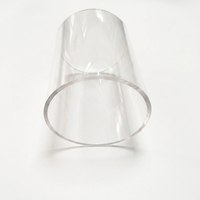 Tube de moulage en acrylique transparent de grande taille pour bride/aquarium 16-1000mm Matériau PMMA Services de moulage et découpe sur mesure Longueur personnalisée Livraison rapide