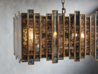 Laila Lustre Rectangulaire Moderne Verre Cristal Suspension pour Restaurant Maison Villa Hôtel Bureau Salle À Manger Salon