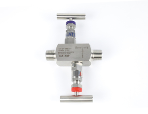 Manual 1/2 "MNPT 316SS Aço Inoxidável Bloco Sangrar Válvula Agulha 2 Válvula <span class=keywords><strong>Manifolds</strong></span> Equipado Aço Inoxidável Handle Alta Pressão - Product Image 1