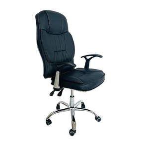 Chaise de bureau de luxe en cuir PU moderne, ergonomique, confortable, pour dirigeant, patron, gestionnaire - Product Image 1