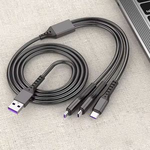 3 en 1 Cable de datos de carga rápida 66W Cargador de carga súper rápido Cable de carga rápida universal multifuncional - Product Image 1
