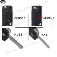 Coque de clé de voiture intelligente à 2 boutons de haute qualité, remplacement de la coque de clé de véhicule pour clé de voiture PEUGEOT