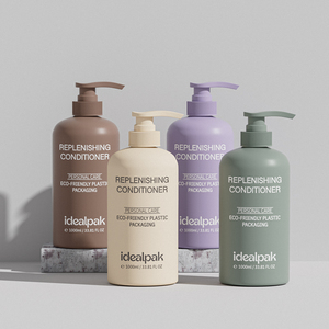 Emballage personnalisé écologique pour gel douche, bouteille à <span class=keywords><strong>pompe</strong></span> ronde de 1 litre, <span class=keywords><strong>vide</strong></span>, pour soins des animaux, bouteille de shampoing pour chien de 1000 ml - Product Image 6