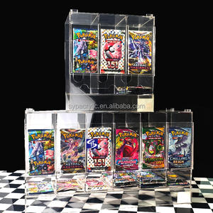 Distributeur acrylique à six emplacements pour paquets de <span class=keywords><strong>cartes</strong></span> Pokémon SYP, design empilable, grand espace de rangement - Product Image 2