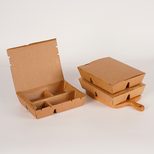 4 Compartment Bento <strong>Paper</strong> <strong>Lunch</strong> <strong>Box</strong> Wholesale Biodegradable Take Out Brown Kraft <strong>Paper</strong> Food <strong>Lunch</strong> <strong>Box</strong> - Product Image 2