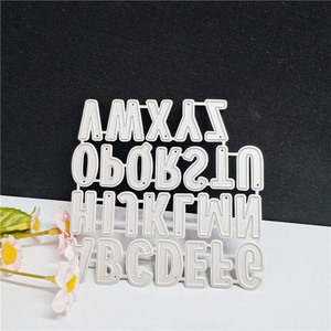 DIY 26 letras inglesas Metal acero al carbono plateado armadura tallada grabado troquel Manual grabado cuchillo de <span class=keywords><strong>corte</strong></span> - Product Image 1