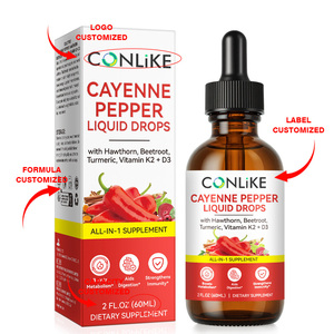 Thuốc nhỏ dạng tinh chất ớt cayenne nhãn hiệu riêng ODM/OEM với chiết xuất Capsaicin, hỗ trợ tiêu hóa, bổ sung thảo dược dạng lỏng - Product Image 6