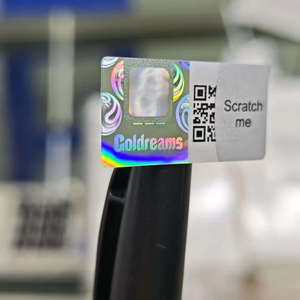 Custom Holographic Serial Number <strong>QR</strong> <strong>Code</strong> Scratch-Off Adhesive Sticker Paper Water-Proof Anti-counterfeiting Square <strong>Personal</strong> Care - Product Image 2