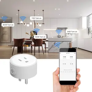 Rsh Smart Socket Us Eu 16A Wifi Smart Plug Power Socket Alexa Google Thuis Voice Control Socket Voor Tuya Smart leven App