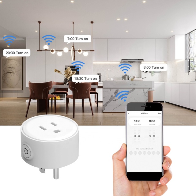 RSH Smart Socket US EU 16A WiFi Smart Plug Power Socket Alexa Google Home Voice Control Socket for Tuya Smart Life App