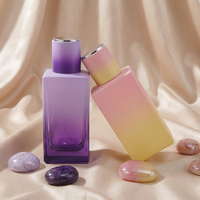 Flacons de parfum de luxe Anding, design élégant, verre transparent rectangulaire, 100 ml, qualité supérieure, Botella De Perfume