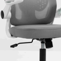 Chaise de bureau ergonomique grise certifiée BIFMA, avec assise réglable en profondeur, dossier inclinable et rotation à 360 degrés, idéale pour les étudiants