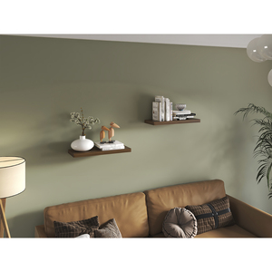 Ecco 31.5 In Wide <b>Floating</b> <b>Shelves</b> Set Of 2 Wall Decor Storage Book <b>Shelves</b> For Bedroom Bathroom - Product Image 2