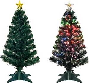 Étoile de <span class=keywords><strong>sapin</strong></span> de Noël artificielle pré-éclairée en fibre optique de 90 cm, éclairage multicolore, mini, pour table, intérieur, robuste, haute qualité - Product Image 5