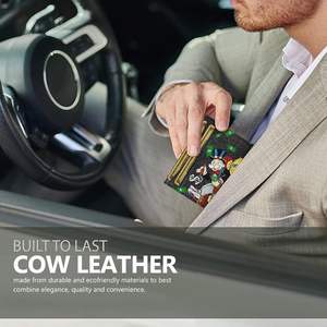 גברים התאחדו מונופול פה קריקטורה ארנק אופנה עור טבעוני מחזיק כרטיס אשראי גברים אות pu נשים אות pu - Product Image 5