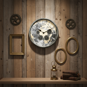 L'<span class=keywords><strong>orologio</strong></span> da <span class=keywords><strong>parete</strong></span> rotante rotante industriale da 45.5cm può eseguire l'<span class=keywords><strong>orologio</strong></span> a <span class=keywords><strong>ingranaggi</strong></span> tridimensionale vuoto con <span class=keywords><strong>orologio</strong></span> retrò - Product Image 6