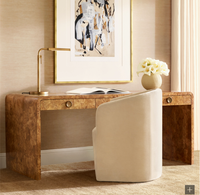 Meubles de salon classiques modernes, tables de bureau en bois massif naturel faites à la main