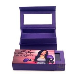 Caja Cuadrada de Papel para Pestañas Personalizadas, Serigrafía, Recubrimiento UV, Forro de Esponja, Embalaje Moderno y de Lujo Reciclable para Pestañas Postizas - Product Image 4