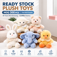 Jouets en peluche en gros, jouet en peluche pour enfant, éléphant en peluche pour supermarché, série de jouets en peluche de 8 pouces