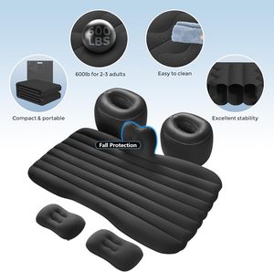 Matelas <span class=keywords><strong>gonflable</strong></span> épais pour voiture avec <span class=keywords><strong>cale</strong></span> latérale de sécurité, lit de <span class=keywords><strong>camping</strong></span> pour siège arrière de SUV - Product Image 4