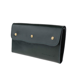 Custom-made PU leather scissor storage <b>bag</b>/<b>tool</b> <b>bag</b>, hair salon folding <b>roll</b> <b>bag</b>, hairdresser's handbag. - Product Image 4
