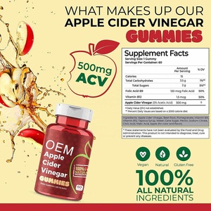 Gomitas <span class=keywords><strong>de</strong></span> Vinagre Keto Cider <span class=keywords><strong>de</strong></span> Marca Privada OEM - Product Image 3