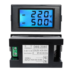 Vôn Kế AC Kỹ Thuật Số Hertz/HZ Bảng Điều Khiển Máy Đo AC 80-300V 110V 220V Bộ Đếm Tần Số 45.0Hz-65.0Hz Màn Hình LCD Kép Màn Hình 2 Trong 1 - Product Image 3