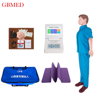 Maniquí de RCP de Cuerpo Completo con Pantalla Táctil de 7 Pulgadas, Sin Impresora, Modelo de Simulación Médica para Enseñanza en Hospitales y Escuelas