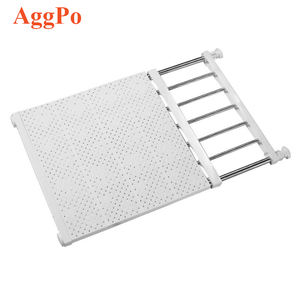 <span class=keywords><strong>Étagère</strong></span> de rangement en métal extensible, <span class=keywords><strong>séparateur</strong></span> de séparation pour armoire, garde-robe et placard, organisateur réglable - Product Image 1