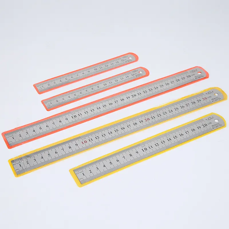 Wholesale Metal Cheap Stainless Steel 15cm 20cm 30cm Ruler Made In China Rulers For School