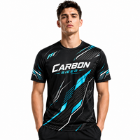 Camiseta Deportiva Transpirable de Malla Dry Fit para Hombre, Diseño Geométrico de Carbono, Sublimación Personalizada, Venta al Por Mayor