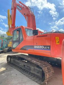 Excavadora Doosan DH220LC-7 de 22 toneladas, máquina de excavación hidráulica con cucharón de 0.12m³, equipo usado, año de fabricación 2022 - Product Image 1